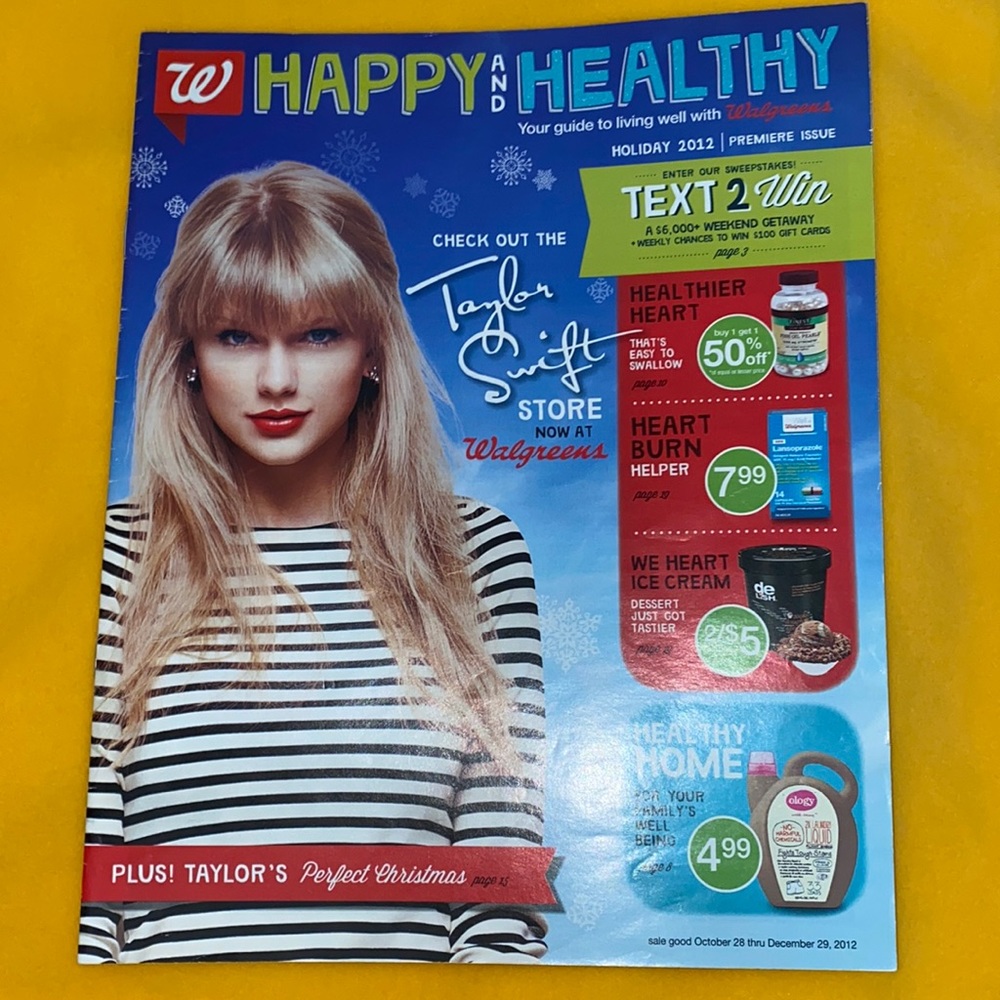 Taylor Swift Walgreens Ad catalog
